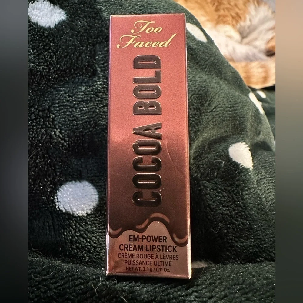 Too Faced Cocoa Bold Em-Power Cream Lipstick-Buttercream